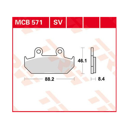 Plaquettes de frein métal fritté Sinter Performance TRW série SV