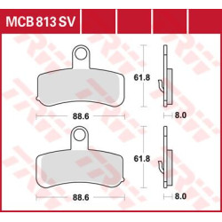 Plaquettes de frein métal fritté Sinter Performance TRW série SV