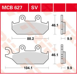 Plaquettes de frein métal fritté Sinter Performance TRW série SV