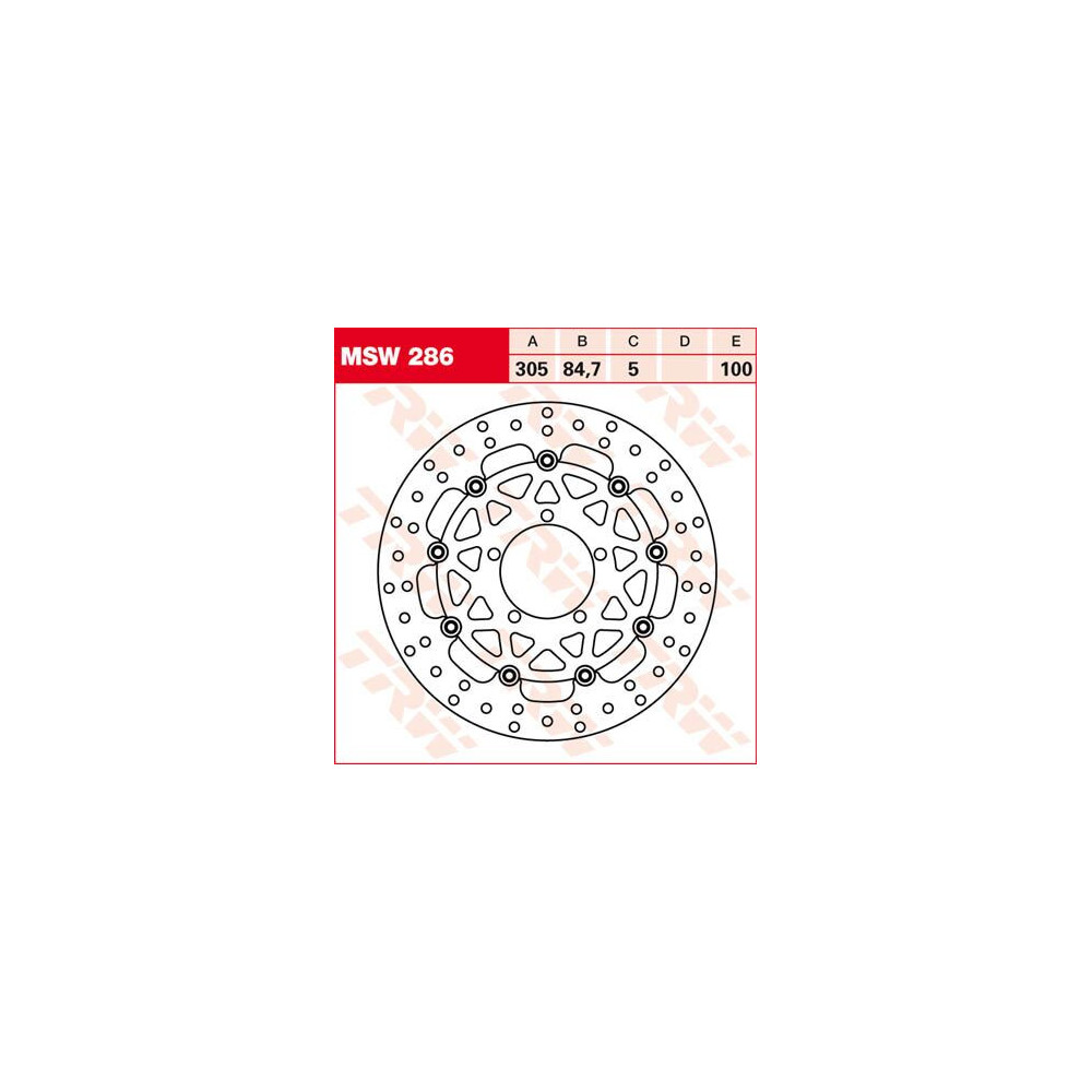 Disque de frein fixe TRW