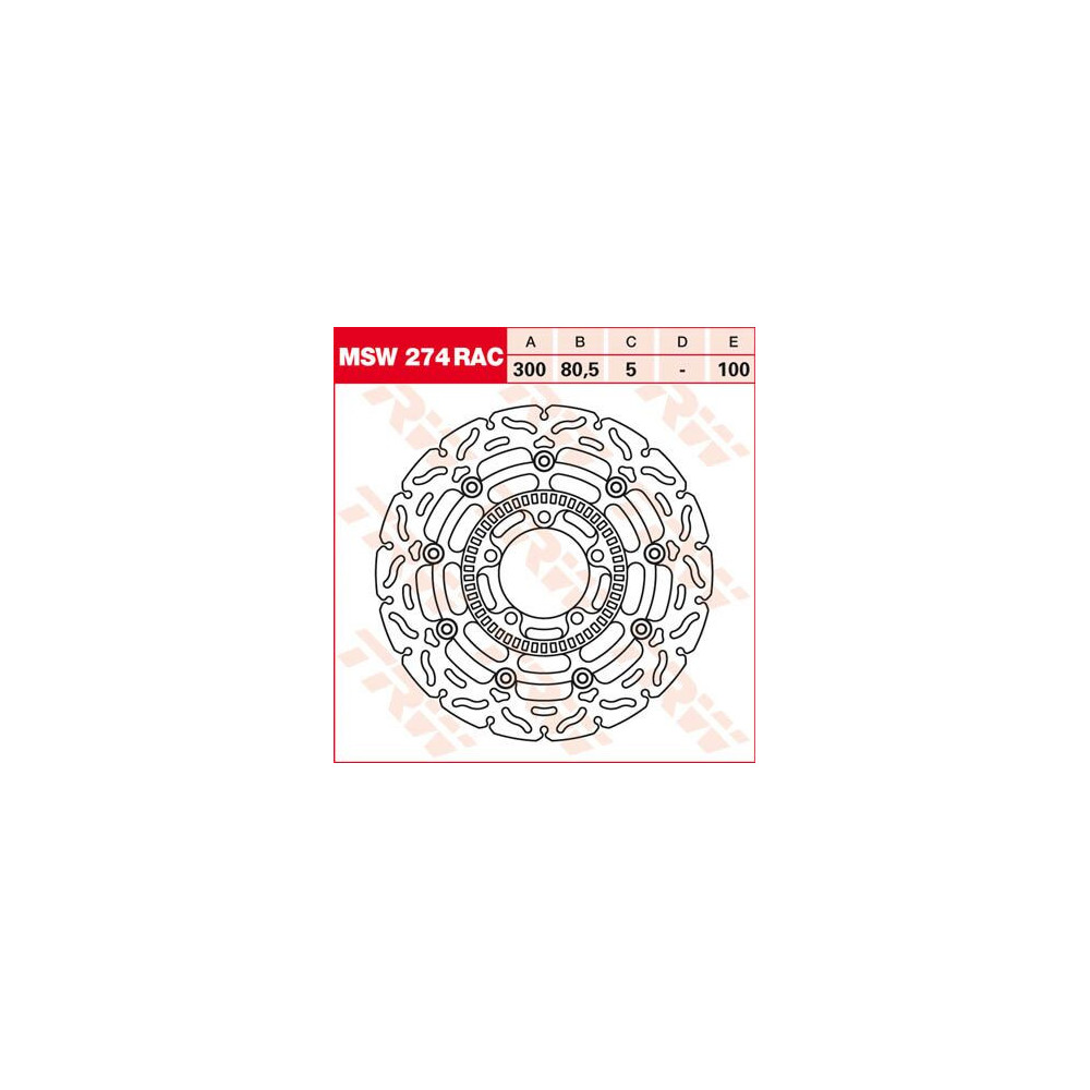 Disque de frein flottant TRW