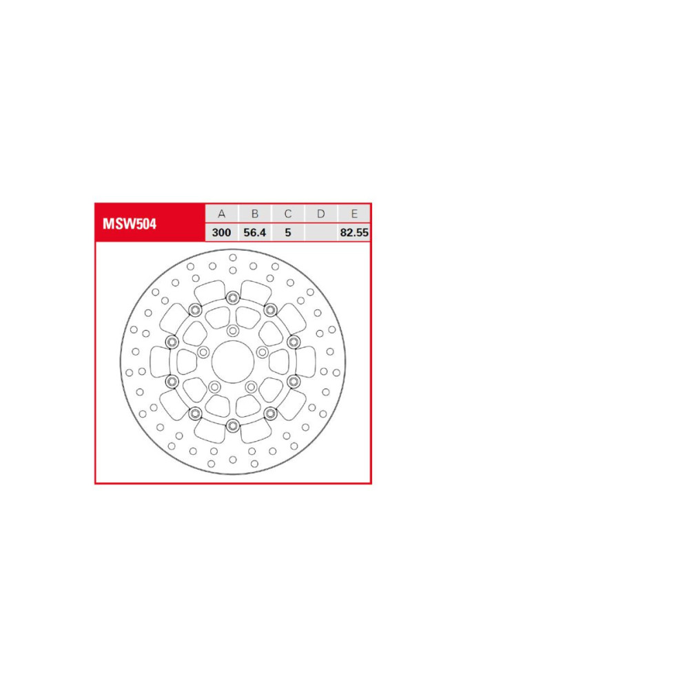 Disque de frein flottant TRW