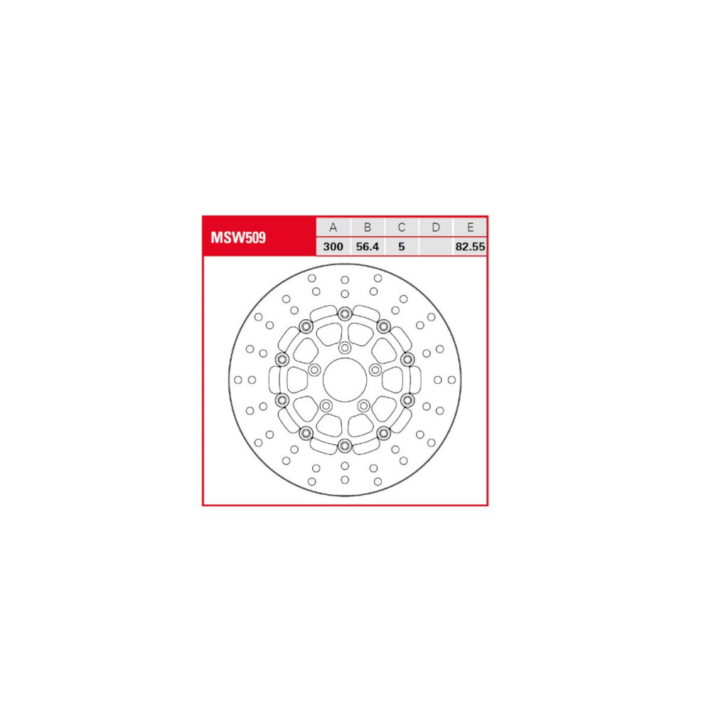 Disque de frein flottant TRW