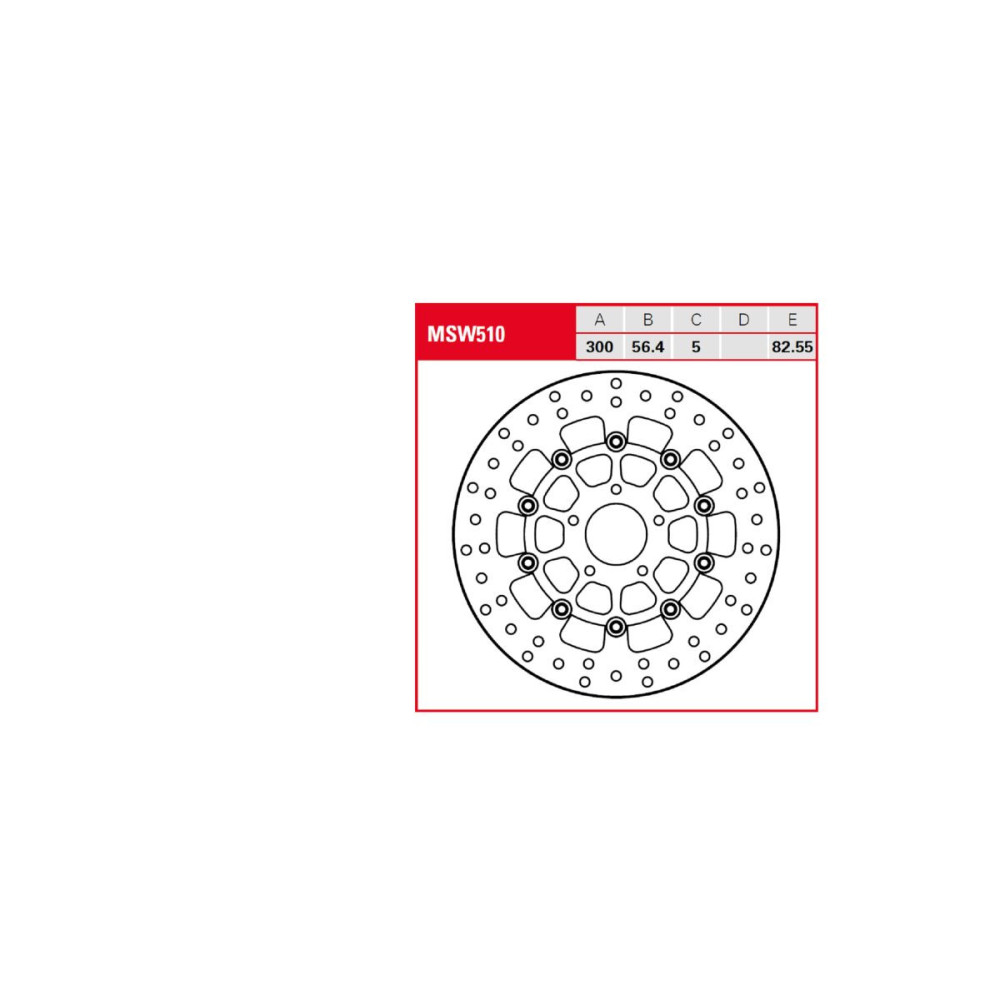 Disque de frein flottant TRW