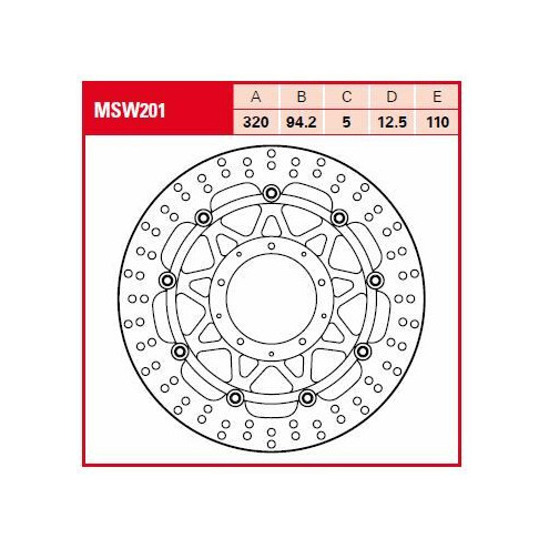 Disque de frein flottant TRW