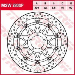 Disque de frein haute performance TRW Sp Race