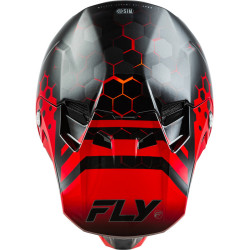 Casque FLY RACING Formula CC Tektonic - noir/rouge/orange