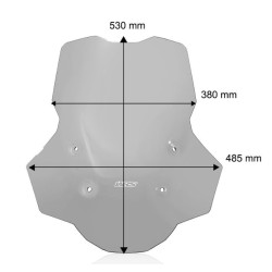 Bulle Caponord Plus WRS noir clair BMW R1300GS 