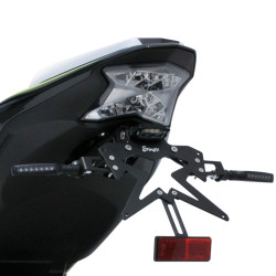 Support de plaque alu noir Ermax Kawasaki Ninja 650 2020-