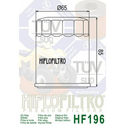 Filtre à huile HIFLOFILTRO - HF196 POLARIS