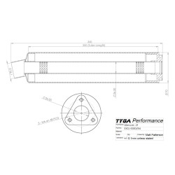 Silencieux Tyga kevlar 2 temps 70mm