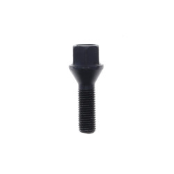 Cone Seat Lug Bolt for wheel spacers M12x1.5x32 SW17 with Black Galvanisation