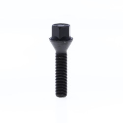 Cone Seat Lug Bolt for wheel spacers M12x1.5x45 SW17 with Black Galvanisation