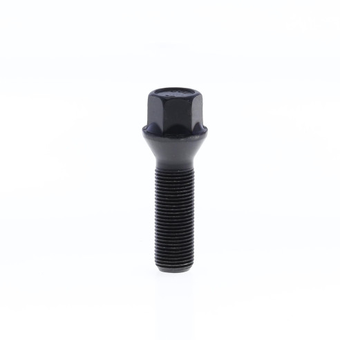 Cone Seat Lug Bolt for wheel spacers M14x1.25x40 SW17 with Black Galvanisation