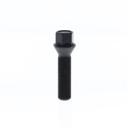 Cone Seat Lug Bolt for wheel spacers M14x1.25x47 SW17 with Black Galvanisation