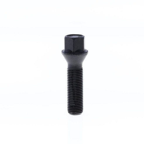 Cone Seat Lug Bolt for wheel spacers M14x1.50x45 SW17 with Black Galvanisation