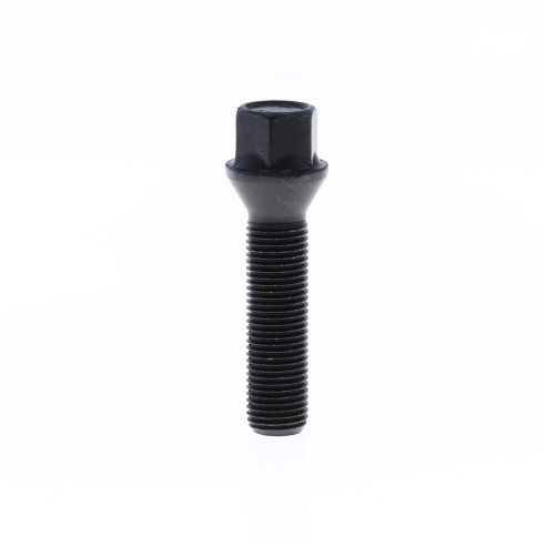 Cone Seat Lug Bolt for wheel spacers M14x1.50x50 SW17 with Black Galvanisation