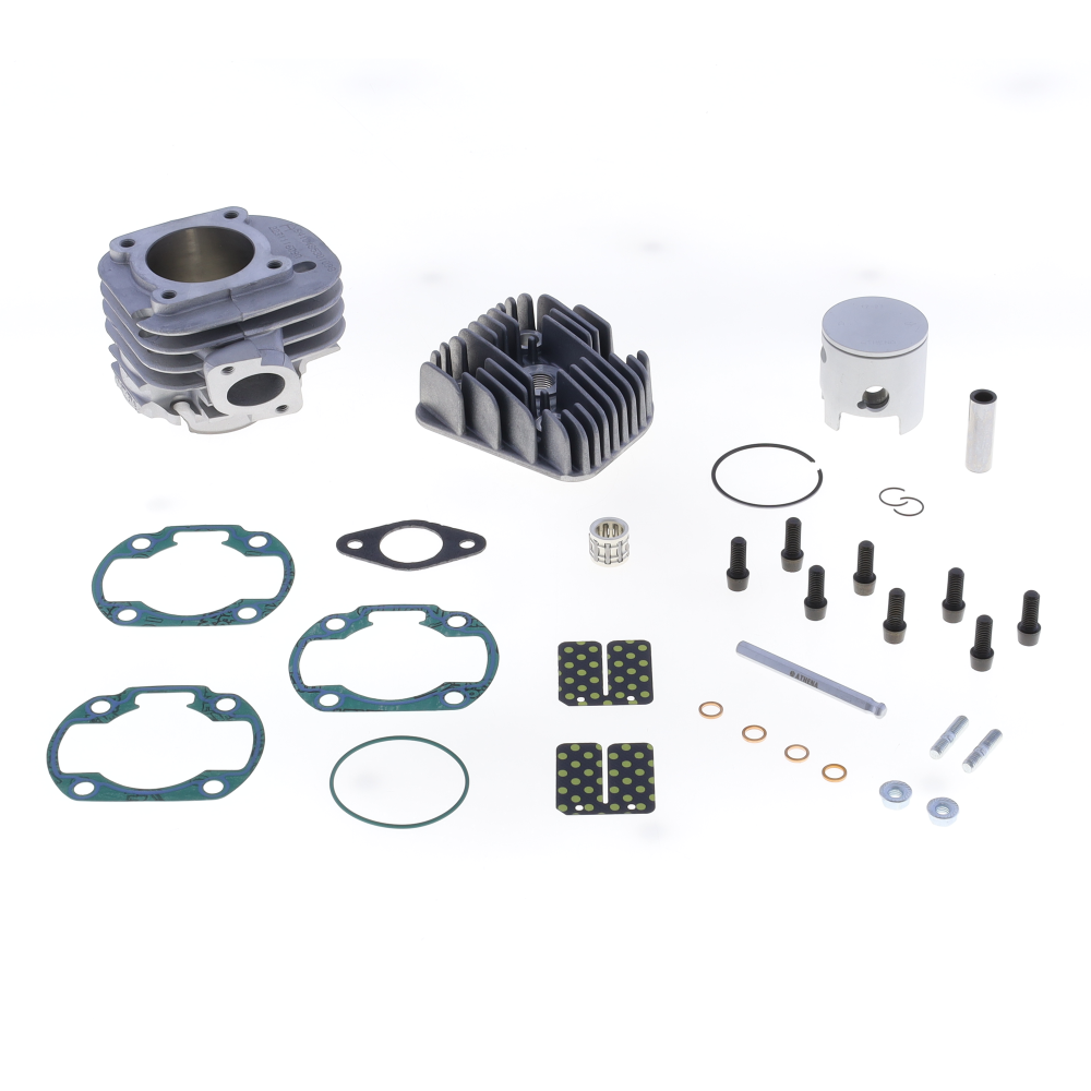 Kit cylindre gros diamètre Ø 47,6 mm, 70 cc, Axe Ø 12 mm, Piston à tête plate Athena 1 - AVSmoto Racing Parts 