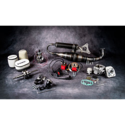 Kit cylindre gros diamètre Ø 47,6 mm, 70 cc, Axe Ø 12 mm, Piston à tête plate Athena 7 - AVSmoto Racing Parts 