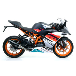 Silencieux Arrow Thunder Aluminium noir, KTM RC 390 2014-16