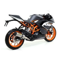 Silencieux Arrow Thunder Titane embout carbone, KTM RC 125 2014-16