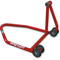 Béquille arrière Bike Lift rouge monobras prise gauche