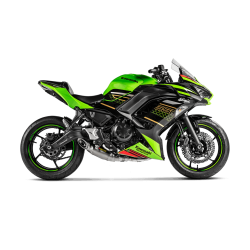 Ligne complète Akrapovic Racing silencieux Titane 2 Lambda, Kawasaki Z650 et Ninja 2017-2023