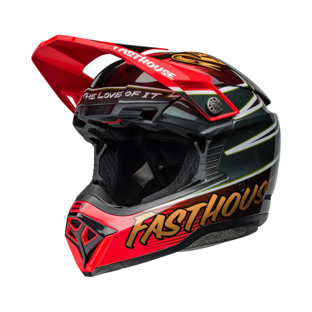 Casque BELL Moto-10 Spherical - Fasthouse DITD 24 Gloss Red/Gold BELL 1 - AVSmoto Racing Parts 