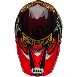 Casque BELL Moto-10 Spherical - Fasthouse DITD 24 Gloss Red/Gold BELL 9 - AVSmoto Racing Parts 