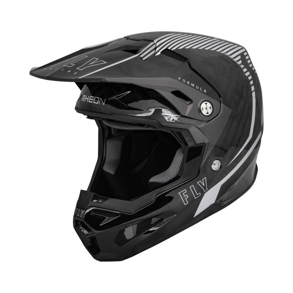 Casque FLY RACING Formula Carbon Tracer - gris/noir 1 - AVSmoto Racing Parts 