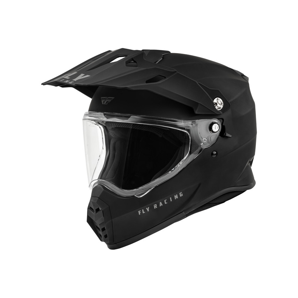 Casque FLY RACING Trekker Solid - noir mat 1 - AVSmoto Racing Parts 