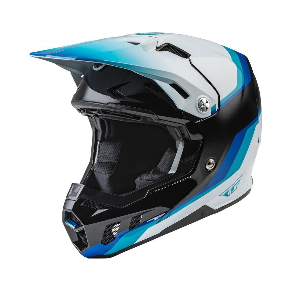 Casque FLY RACING Formula CC Driver - noir/bleu/blanc 1 - AVSmoto Racing Parts 