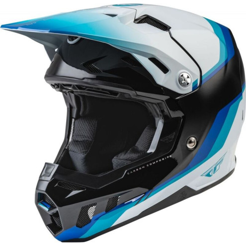 Casque FLY RACING Formula CC Driver - noir/bleu/blanc 1 - AVSmoto Racing Parts 