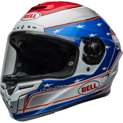 Casque BELL Race Star DLX Flex - Beaubier 24 Gloss White/Blue BELL 1 - AVSmoto Racing Parts 