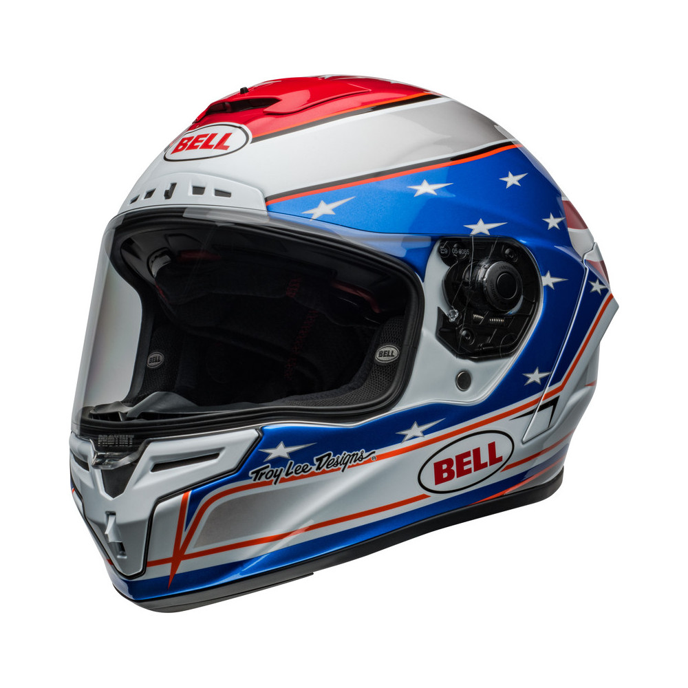 Casque BELL Race Star DLX Flex - Beaubier 24 Gloss White/Blue BELL 1 - AVSmoto Racing Parts 