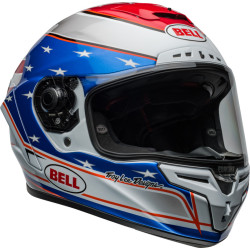 Casque BELL Race Star DLX Flex - Beaubier 24 Gloss White/Blue BELL 2 - AVSmoto Racing Parts 