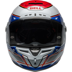 Casque BELL Race Star DLX Flex - Beaubier 24 Gloss White/Blue BELL 3 - AVSmoto Racing Parts 