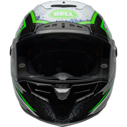 Casque BELL Race Star DLX Flex - Xenon Gloss Black/Kryptonite BELL 3 - AVSmoto Racing Parts 