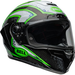 Casque BELL Race Star DLX Flex - Xenon Gloss Black/Kryptonite BELL 2 - AVSmoto Racing Parts 