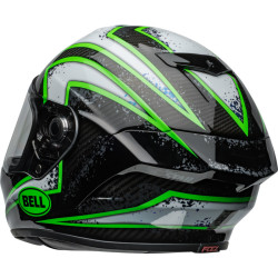 Casque BELL Race Star DLX Flex - Xenon Gloss Black/Kryptonite BELL 4 - AVSmoto Racing Parts 