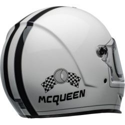 Casque BELL Eliminator - Steve McQueen Gloss White BELL 7 - AVSmoto Racing Parts 