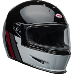 Casque BELL Eliminator - GT Gloss Black/White BELL 2 - AVSmoto Racing Parts 