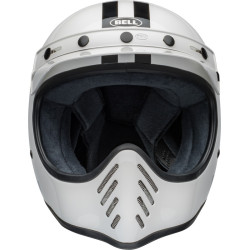 Casque BELL Moto-3 - Steve McQueen Gloss White/Black BELL 3 - AVSmoto Racing Parts 