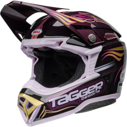 Casque BELL Moto-10 Spherical - Tagger Purple Haze Gloss Purple/Gold BELL 1 - AVSmoto Racing Parts 