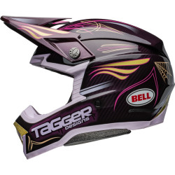 Casque BELL Moto-10 Spherical - Tagger Purple Haze Gloss Purple/Gold BELL 4 - AVSmoto Racing Parts 