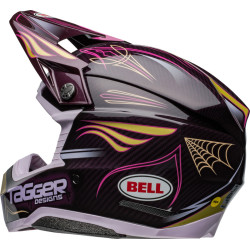 Casque BELL Moto-10 Spherical - Tagger Purple Haze Gloss Purple/Gold BELL 5 - AVSmoto Racing Parts 