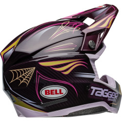 Casque BELL Moto-10 Spherical - Tagger Purple Haze Gloss Purple/Gold BELL 7 - AVSmoto Racing Parts 