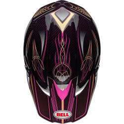 Casque BELL Moto-10 Spherical - Tagger Purple Haze Gloss Purple/Gold BELL 9 - AVSmoto Racing Parts 