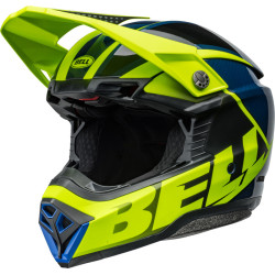 Casque BELL Moto-10 Spherical - Sliced Matte/Gloss Retina/Blue BELL 1 - AVSmoto Racing Parts 