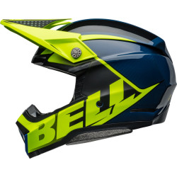 Casque BELL Moto-10 Spherical - Sliced Matte/Gloss Retina/Blue BELL 4 - AVSmoto Racing Parts 